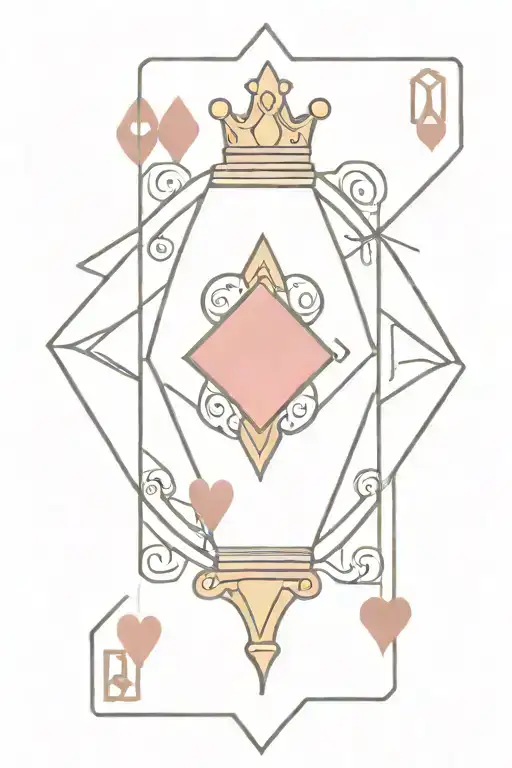 Queen Of Hearts Playing Card