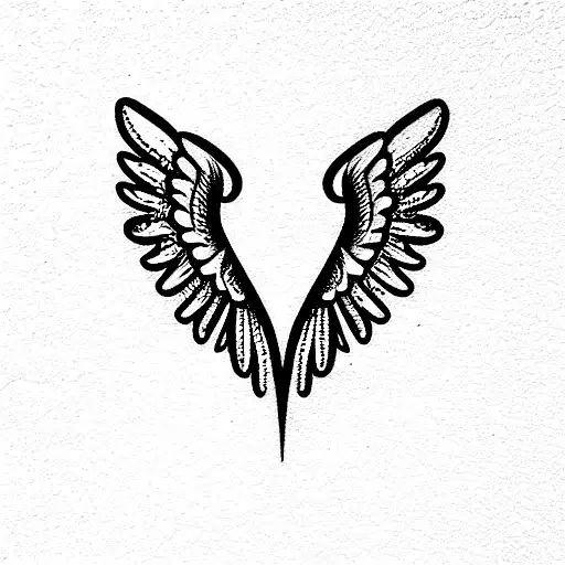 1990 Year With Heart And Angel Wings