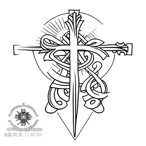 Long Skinny Cross With Bible Verse