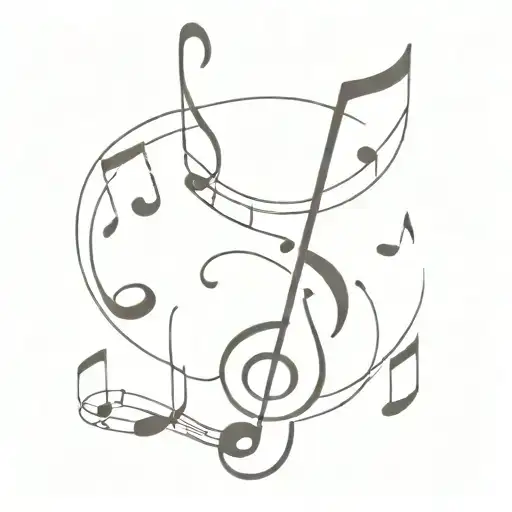 A Minimalist Tattoo Of A Music Staff With Notes Spelling Out The Names Of Your Brothers