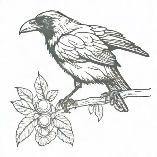 Crow With Coin