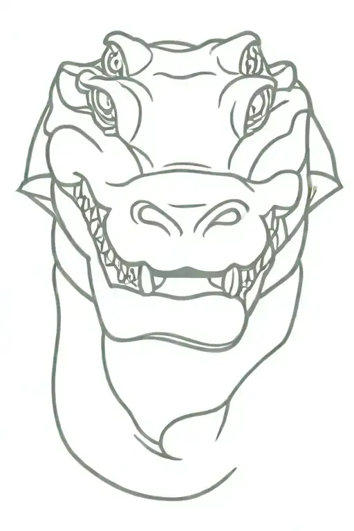 Crocodile Closed Mouth Crawling Sleuthly South Fineline