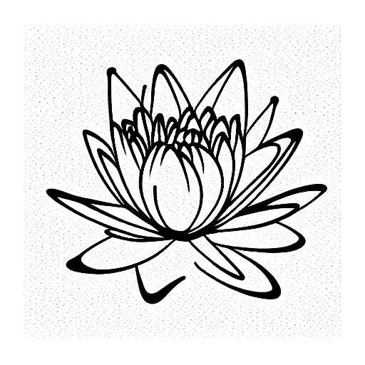 Water Lily With Stem