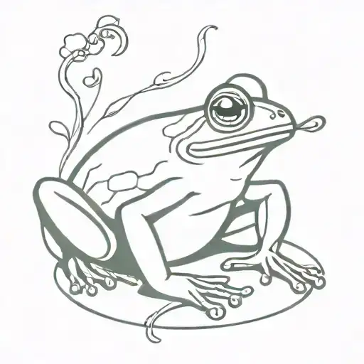 Pretty Frog Smoking