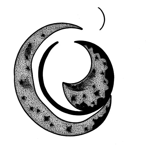 Crescent Moon With Name Luna