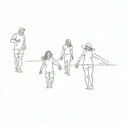 A Family At The Beach