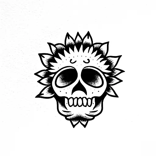 Skull Sunflower