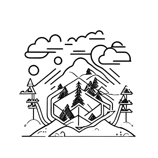 A Modern Concept Of A Remote Work Setup Surrounded By Nature And Wildlife