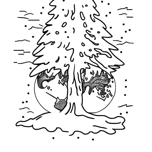 Redwood Tree With Latitude And Longtitude Coordinates