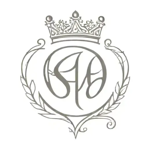 Crown With Shayu Initials In Calligraphic Style