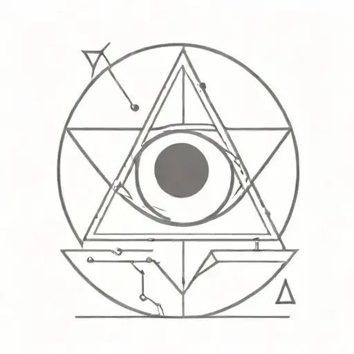 Evil Eye Line Art