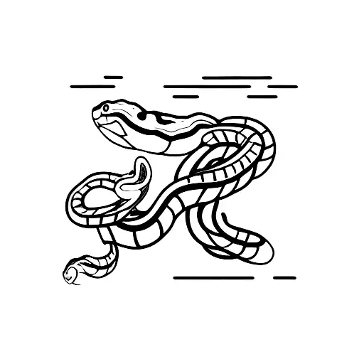 Snake Biting Poker's Card