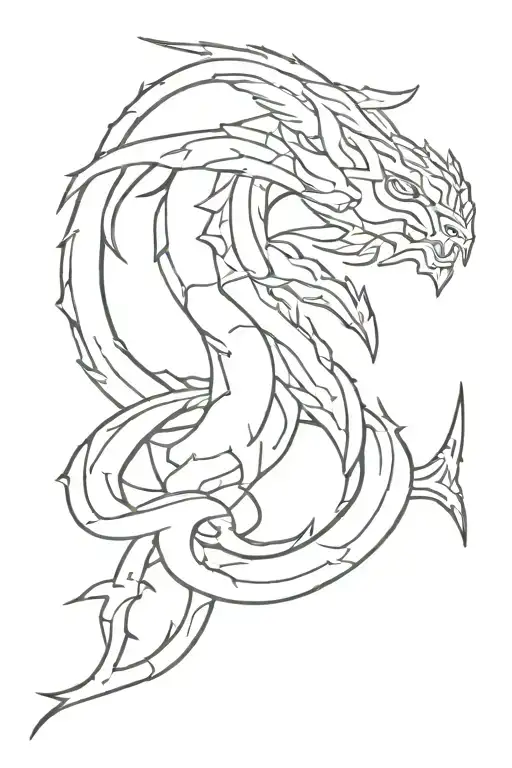 Skyrim Logo Revers Ink