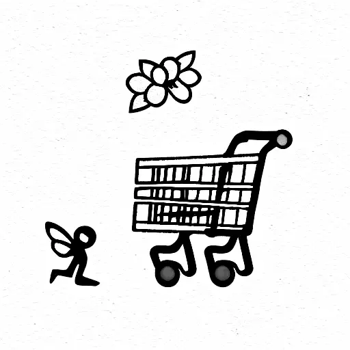 Fairy With Shopping Cart