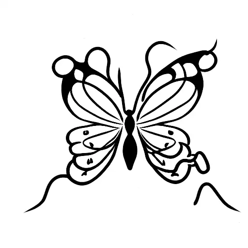 Butterfly With A Snake