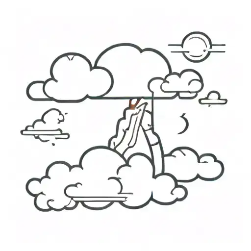 Athena On A Storm Cloud