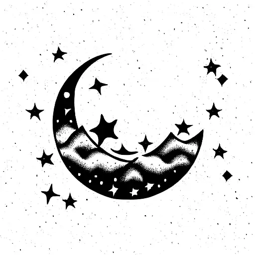 Letters Mar With Moon And Stars