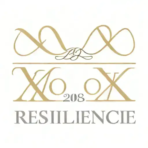 Roman Numerals 21 08 61 With The Word Resilience Written Below In Cursive