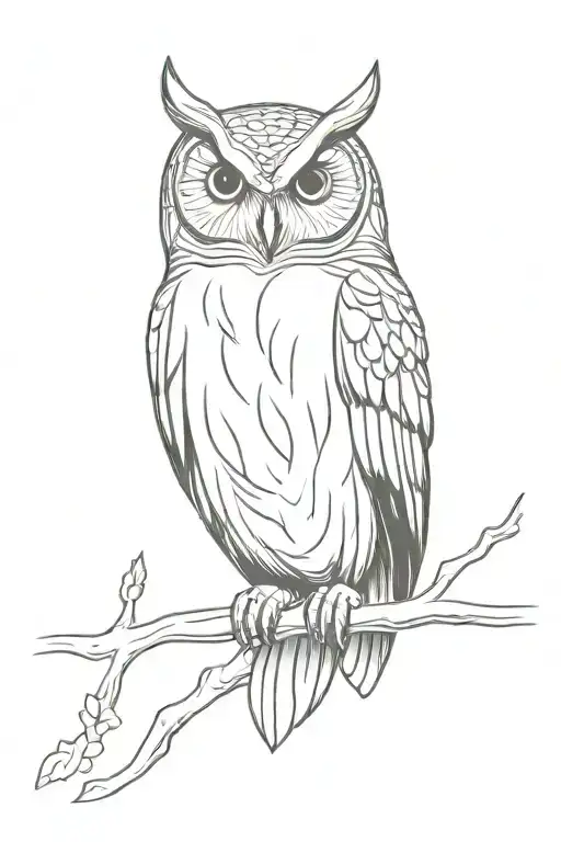 Owl Perched Regally