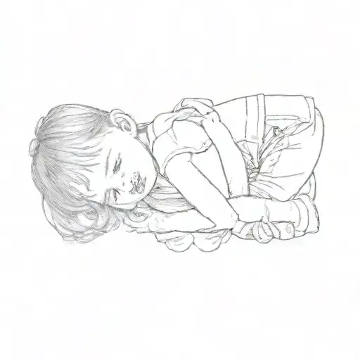 A Photo Of A Little Girl Holding A Baby