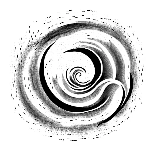 Simple Blue Ocean Wave With Horizon