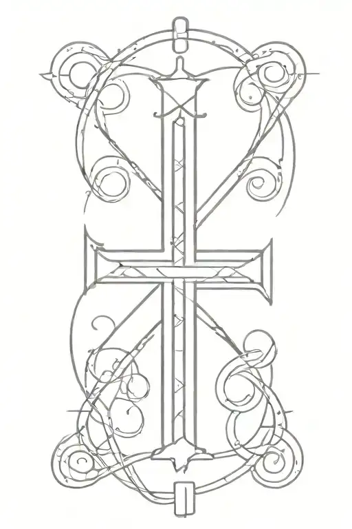 Roman Numerals With Cross