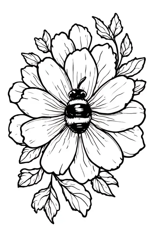 October Flower Bumble Bee