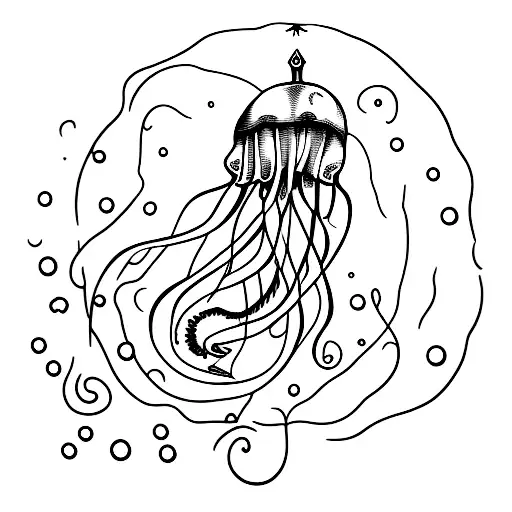 Jellyfish With Anchor