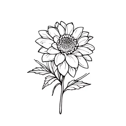 Fine Line Dahlia Bouquet With Stem Small