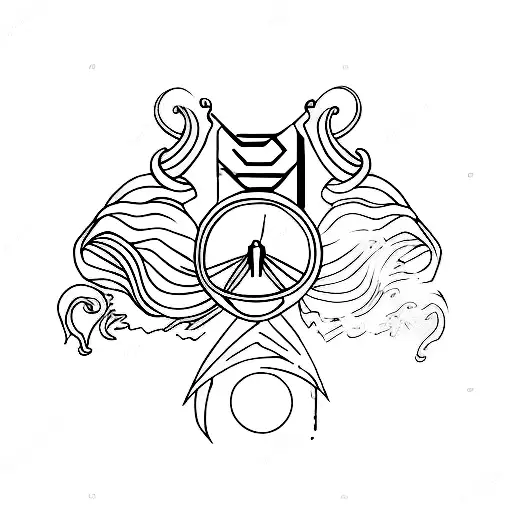 Aries And Sagittarius Zodiac Glyph Sign