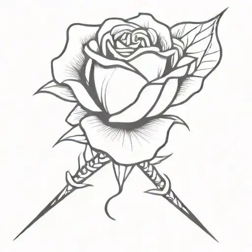 Rose With Dagger