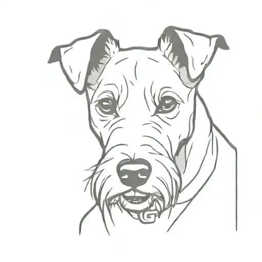 Fox Terrier Tattoo Design