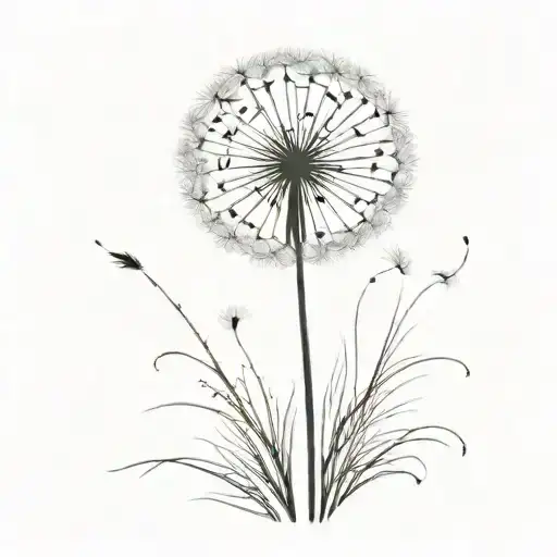 Dandelion Blowing