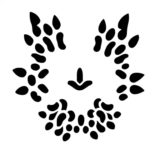 Cat Footprint Daisies Grass Spike