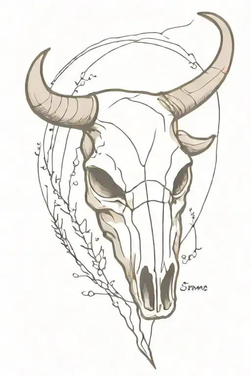 The Quote Dancing Through My Storms With A Bull Skull