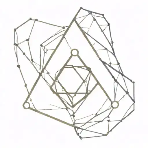 Birth Stone Diamond Shaped Line Outlining