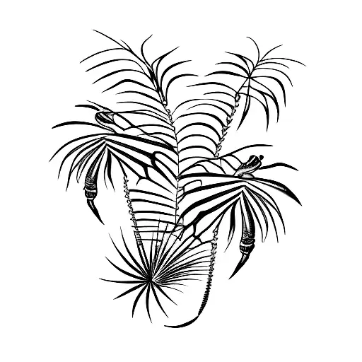 Scorpion And Palm Tree