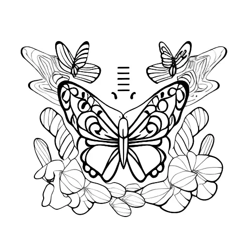 Butterfly Protecting Panda