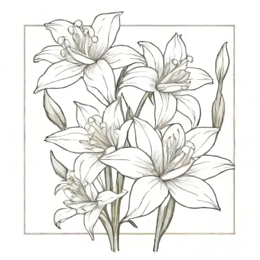 Lily And Narcissus Flower Bouquet