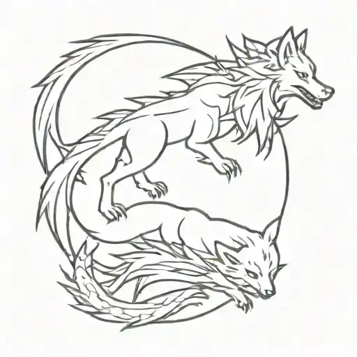 Dragon And Wolf