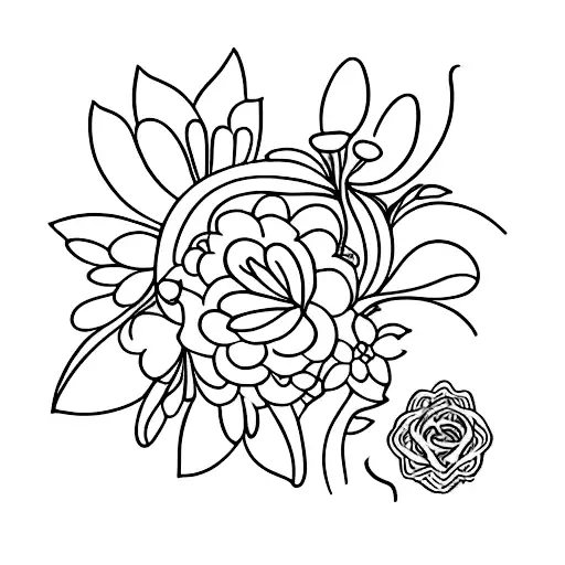 A Mother's Love Depicted Through A Delicate Flower Blooming From A Strong Foundation