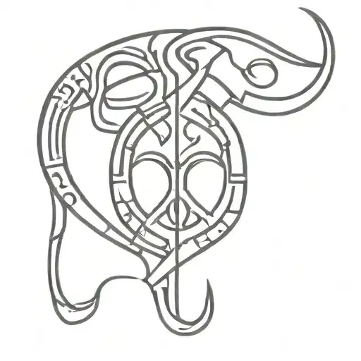 Incorporate Symbols Of Cyber Security Into A Traditional African Tribal Design