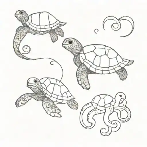 Turtle And Octopus