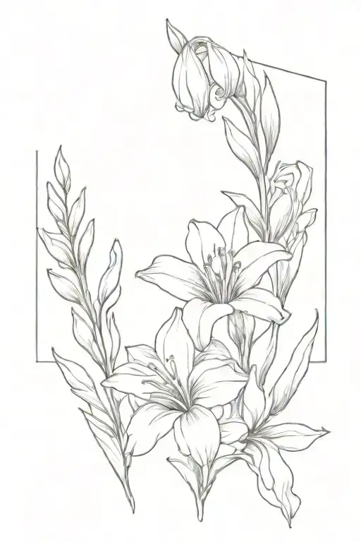 Gladiolus Daisy Snowdrop Flower With Delicate Bouquet