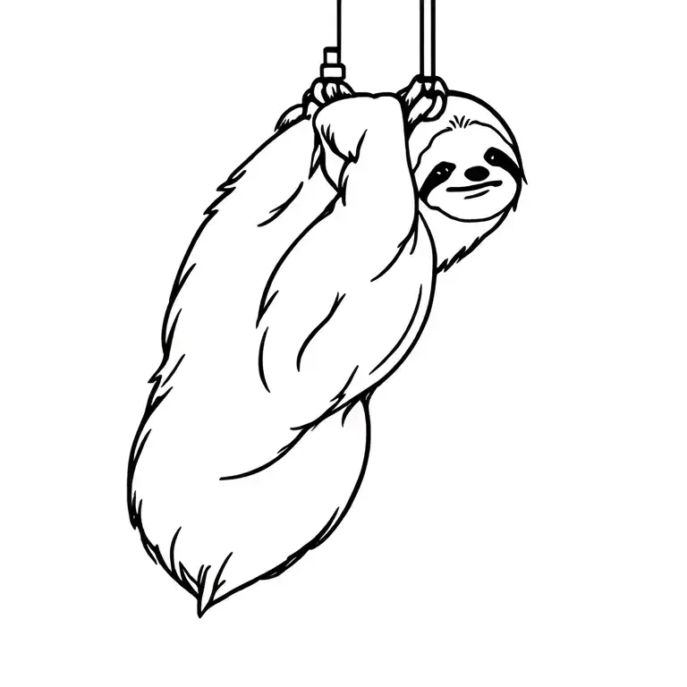 Sloth Hanging