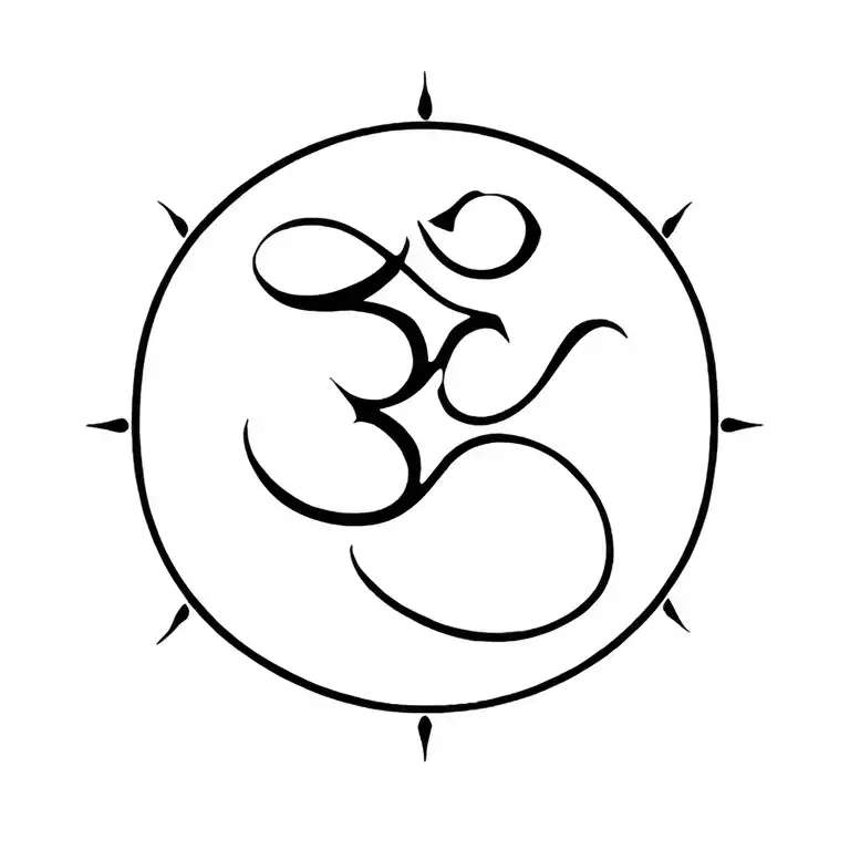 Tibetan Om Symbol
