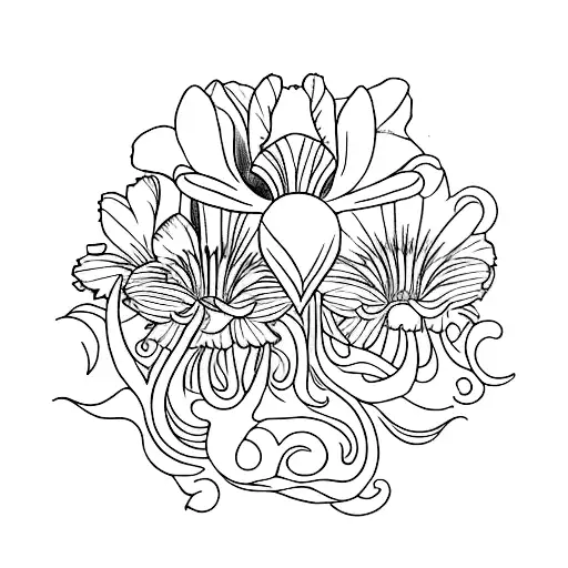 Bohemian Arrow With Daisy Fletching Including Iris And Rose