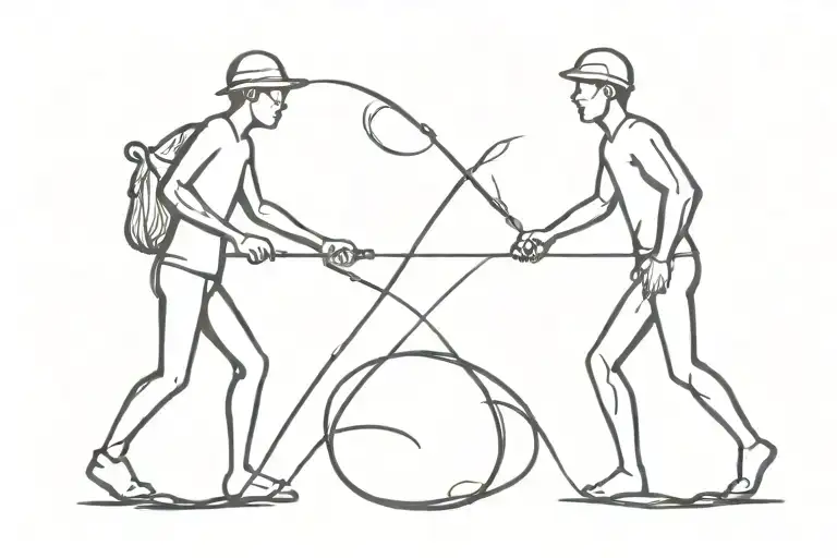 Infinity And Only 2 Little Fishermen Boys