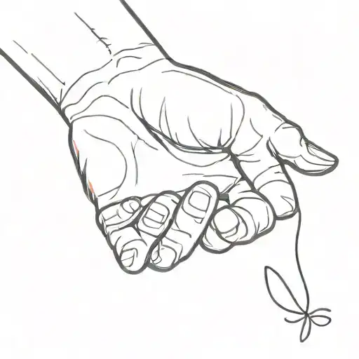 Outstretched Hand With Quote Tvoj Red