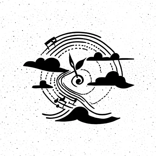 Music Sheet With Song Of Storms